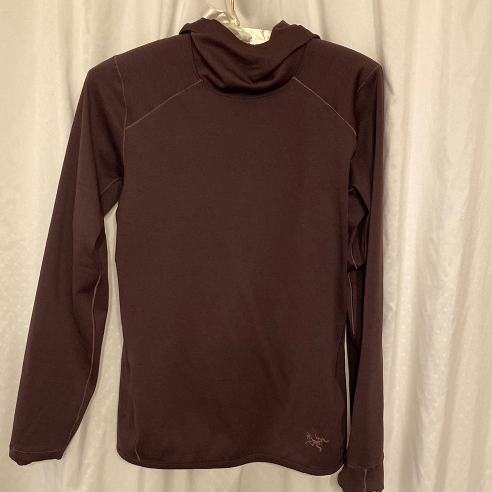 Arcteryx purple light weight hoodie